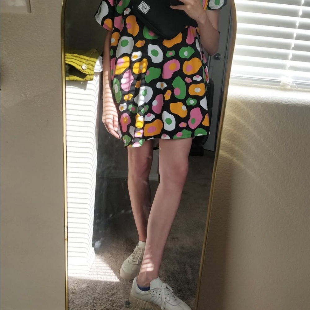 Nooworks circle dress- egg pattern